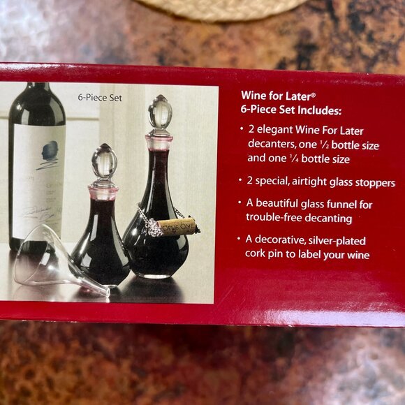 SALE!  GREAT GIFT!  The Wine Enthusiast: Wine for Later Set - Picture 9 of 9